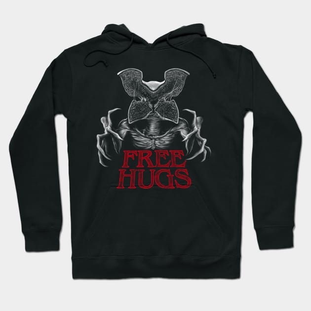 Upside Down Hugs Hoodie by Batang 90s Art